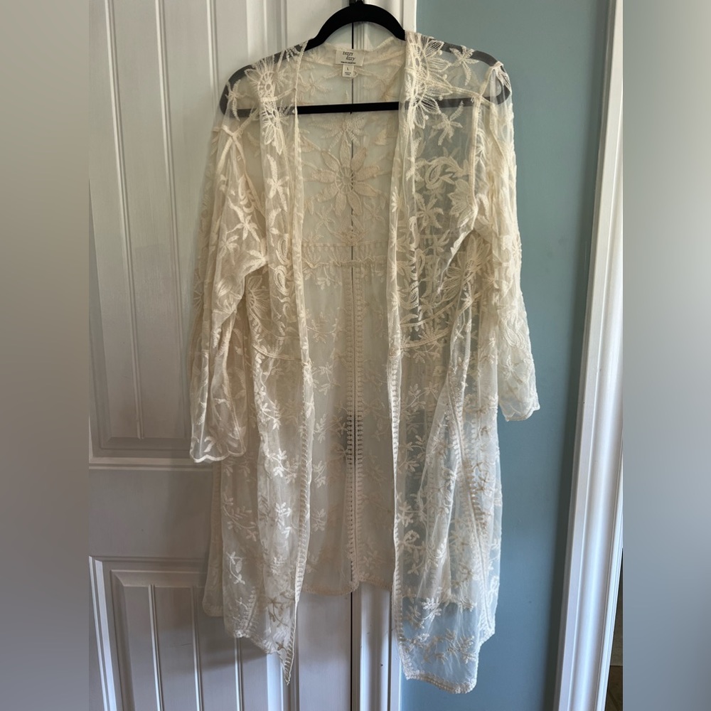 Dizzy Lizzy Lace Duster Large